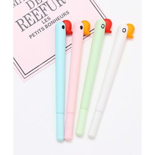 36PCS Lovely Cartoon Creative Swan Gel Pen Bird Black Ink Pen Office Pen Student Stationery Office Accessories