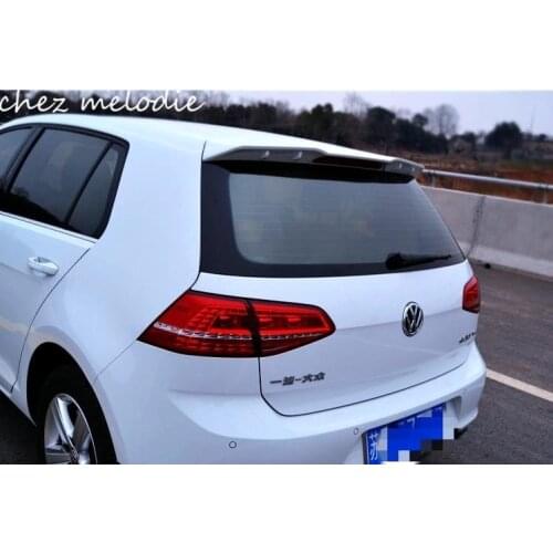 ABT style Pure white/black painted ABS sports Car Rear Roof Spoiler Wing For Volkswagen GOLF 7 MK7 normal version 2014-2016