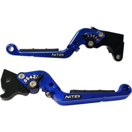 NITEX Motorcycle CNC Aluminum Clutch Brake Levers Handbrake Folding Extendable Adjustable for YAMAHA R3 R15