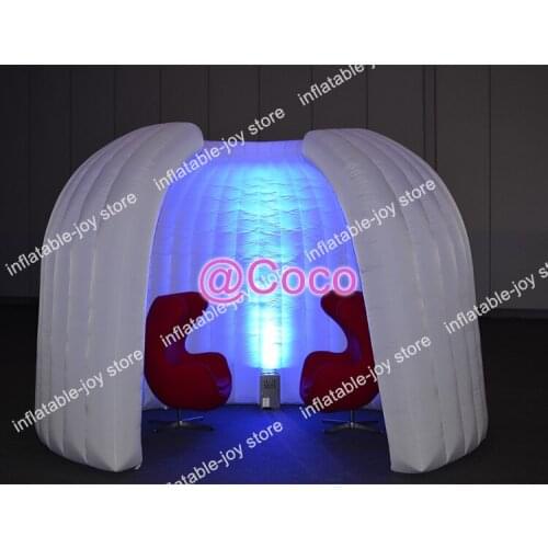 Free air ship to door!inflatable meeting room, 3m/4m/5m round inflatable office pod for sale/mini inflatable bar room