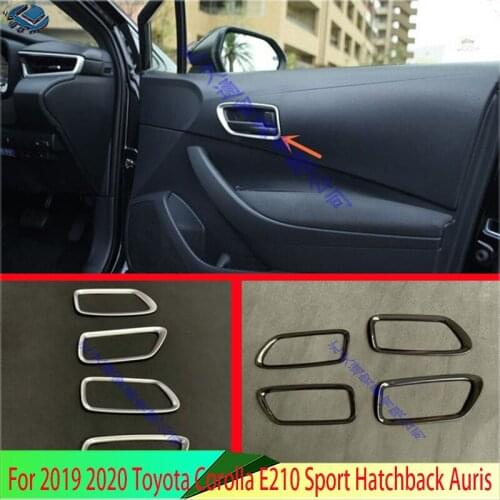 For 2019 Toyota Corolla E210 Sport Hatch Hatchback Auris ABS Chrome Inner Door Handle Cover Catch Bowl Trim Insert Bezel Frame