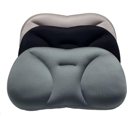 Ergonomic Design Creative Deep Sleep Addiction 3D Neck Pillow Washable Polyester Pillowcase Cover Travel Pillows Neck