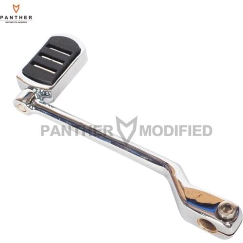 Chrome Motorcycle Left Rear Heel Shift Lever with Shifter Peg Case for Harley Softail FLST FLHT Trike