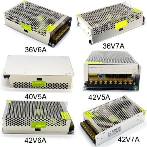 Switching Power Supply Ac 110V 220V to Dc 36V 40V 42V 5A 6A 7A 200W 250W 300W Motor Voltage Regulation Driver Power Supply