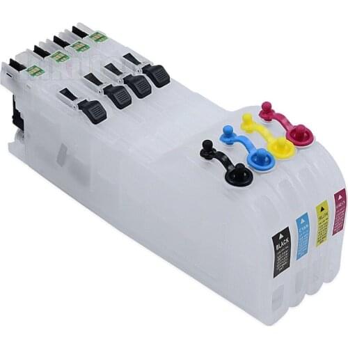 INK WAY 4 XL Refillable Ink Cartridge For Brother LC223 MFC-J5625DW J5720DW DCP-J4120DW etc.,WITH CHIPS