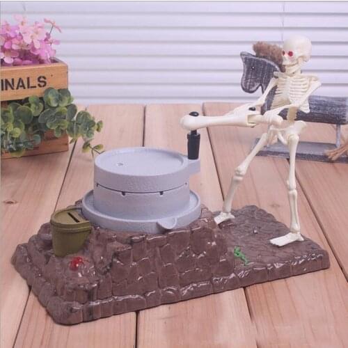 Piggy Bank Money Saving Jar Gift birthday gift Novelty Fun Grinding Skeleton Coin Money Box Talks Saving toys for kids