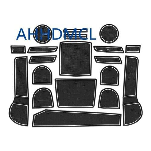 Car Door Gate Slot Mats Cup Armrest Storage Pad Mat For Subaru XV 2015 2016 2017
