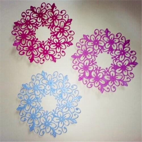 Lace Hollow Circle flower Metal Cutting Dies Stencils For Card Making Decorative Embossing Suit Paper Cards Stamp DIY