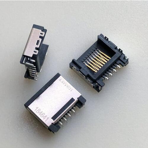 New notebook half RJ45 network cable interface Jack 12Pin with light 8pin