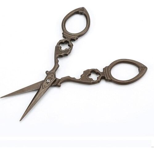 Scissor handicraft Fabric cross stitch European Retro classic Vintage Antique DIY Household Fabric cut trim shear