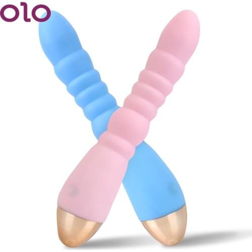 OLO 10 Mode Female Masturbation G-spot Massager Anal Beads Dildo Vibrator Prostate Stimulation Sex Toys for Women