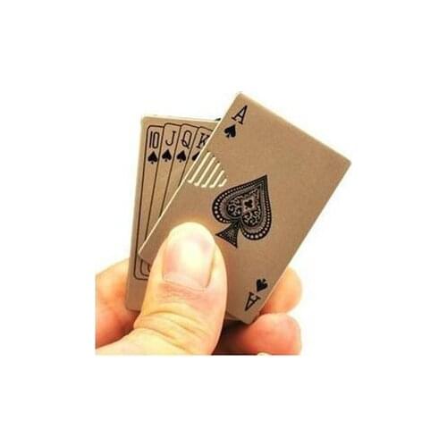 Originality Gas Novelty Poker creative Metal Lighter Inflatable portable windproof smoking cigarette lighter adjustable Flame