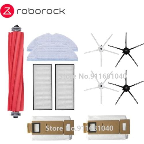 Origina Main Brush Mop Cloths Hepa Filter Side Brush Dust Bag Accessories For Xiaomi Roborock T7 T7plus S7 Robot Vacuum Cleaner