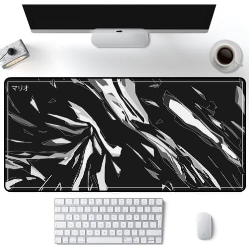 Personalized Canvas Carpet Desktop Mat Computer Gaming Mouse Pad Black and White Mousepad Xxl Pink Large Mouse Pad Japanese Desk