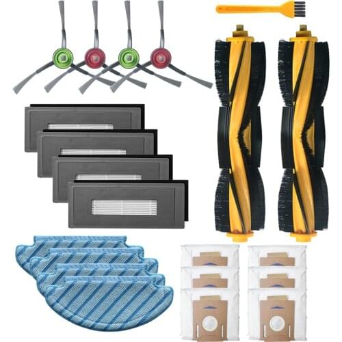 Roller Main brush Filter Side brush for ECOVACS DEEBOT OZMO DV35 DJ65 DX33 DX55 Robot Vacuum Cleaner Mopping Cloth Accessories
