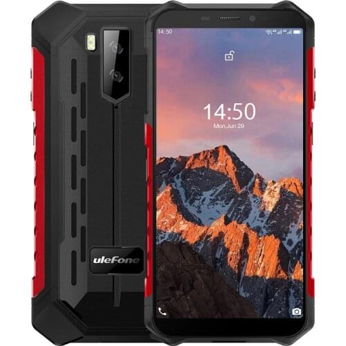 Ulefone Armor X5 Pro 5.5 Inch NFC IP68 IP69K Waterproof 4GB RAM 64GB ROM 5000mAh MT6762 Octa Core 4G Rugged Smartphone
