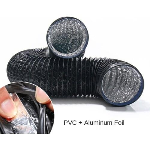 1.5-3M Exhaust Tube PVC Aluminum Flexible Air Ventilation Exhaust Pipe for Kitchen Vent Hose Duct Fan Air Extractor Accessories