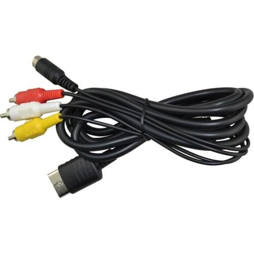 High quality BRAND NEW For Sega Dreamcast System Console S-Video AV Cord Cable TV Wire
