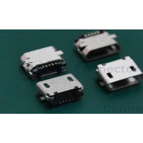 30 pcs/lot)Type-B Micro USB Receptacle, SMT 2 Fixed feet, No edge curl, Commonly used in Board navigation