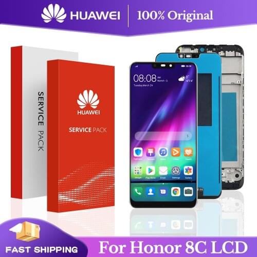 6.26" Original Display For Huawei Honor 8C BKK-AL10 LCD Display Screen With Frame+Touch Panel Digitizer For Honor 8C BKK-L21