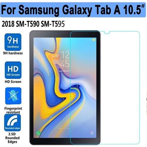 9H Tempered Glass for Samsung Galaxy Tab A 10.5 2018 Inch SM-T590 SM-T595 SM-T597 Tablet Screen Protector Protective Film Glass
