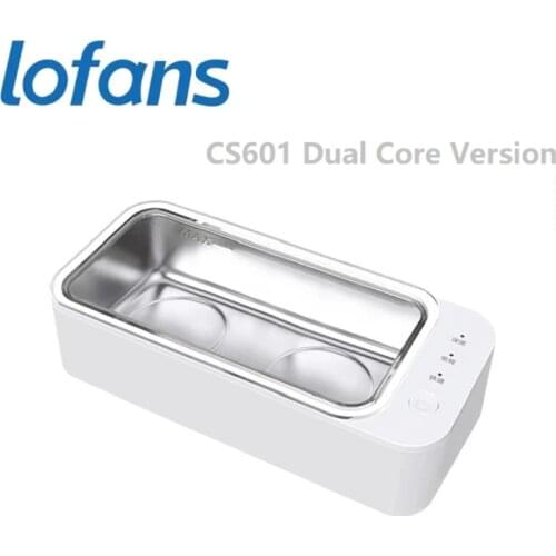 Lofans CS-601Dual Core Ultrasonic Cleaning Machine High Frequency Vibration Wash Cleaner Washing Jewelry Glasses Watch