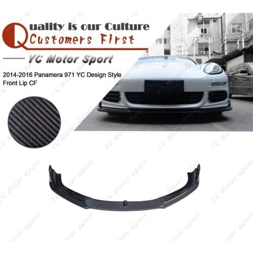Car Accessories Carbon Fiber YC Design Style Front Lip Fit For 2014-2016 971 Front Bumper Lower Splitter Lip