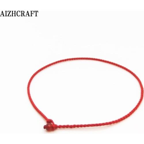 AIZHCRAFT Aesthetic Tibetan Handmade Thin Red Rope Bracelet For Women Men Love Lucky Charm Wedding Jewelry Himalaya Gifts
