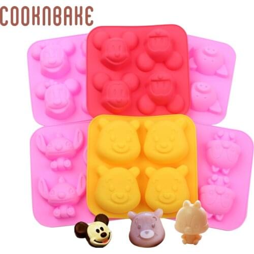 COOKNBAKE Silicone Cake Bakeware Mold Mouse Soap chocolate Silicone Molds Jelly Pudding Ice Mould Soap pastry baking tool