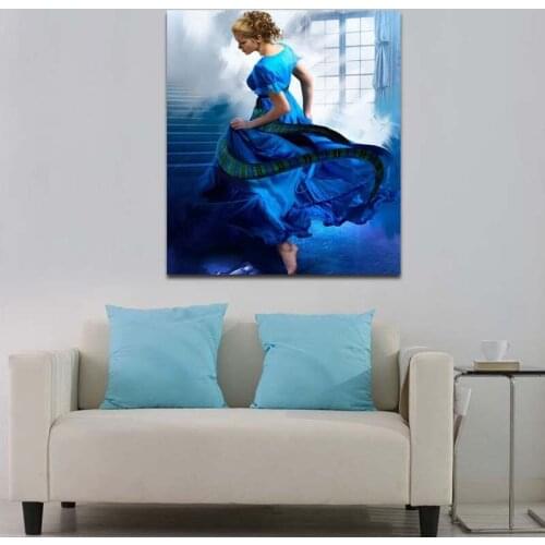 DIY colorings pictures by numbers with girl picture drawing Relief painting by numbers framed Home