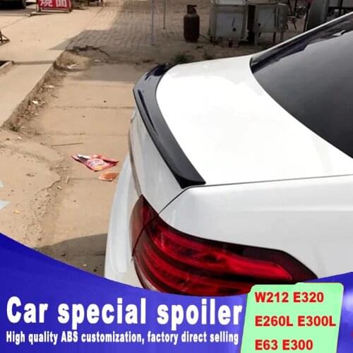 For Mercedes-benz W212 E320 E260L E300L E63 2008 to 2015 high quality ABS material rear trunk spoilers by primer for Benz 300