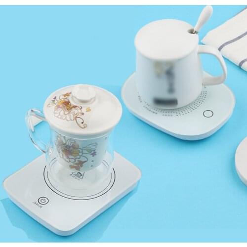 Electric Coffee Mug Warmer Plate Constant Temperature Heating Base Gravity Induction Switch Heating Coaster Heater