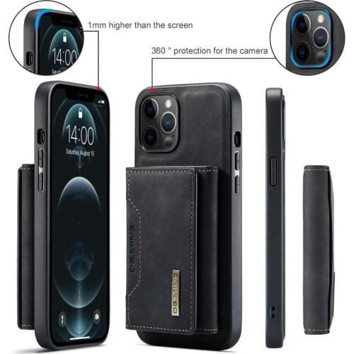 Leather Case for iPhone 12 12Pro 12 Pro Max 11 11 Pro 11 Pro Max XR XS Max X XS 7 8 SE2020 Retro Magnetic Flip Cover With Wallet