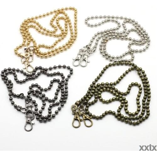 Metal Replacement Purse Beads Chain Strap Handle Shoulder Crossbody Handbag Bag