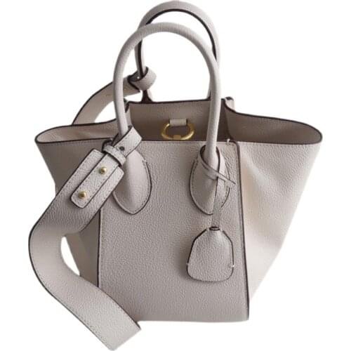 2021 new first-layer cowhide womens bag wings bag leather tote bucket bag large-capacity one-shoulder bag slanted womens bag