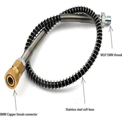 New 1Pcs L50cm High pressure hose with 8mm Quick connector as picture for PCP pump and PCP air compressor