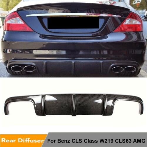 Carbon Fiber Rear Bumper Lip diffuser for Mercedes-Benz CLS Class W219 CLS63 AMG BUMPER 2006-2010