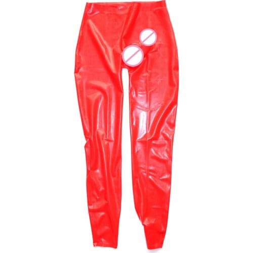 Suitop sexy transparent leggings for men with penies condom in 0.4mm latex