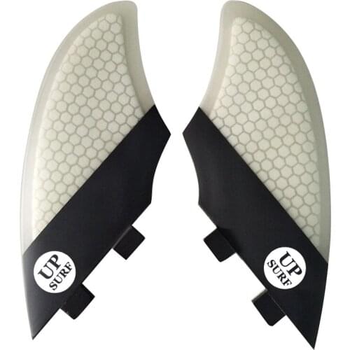 UP surf White color Surf fins FCS Keel Fin Surfboard finsin surfing Twin fin set 2pcs per set