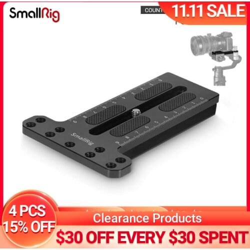 SmallRig Counterweight Mounting Plate With 1/4"-20 Threaded Holes for DJI Ronin S Gimbal Stabilizer Quick Release Plate -2308