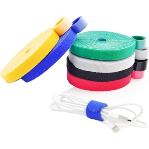 2Meter/Roll Color Velcros Self Adhesive Fastener Tape Reusable Strong Hooks Loops Cable Tie Magic tape 10/12/15/20mm