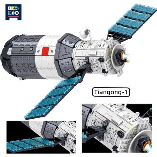 1608pcs City Space Station Spacecraft Building Blocks Shuttle Satellite Astronaut Figures Bricks Set For Children New Year gift