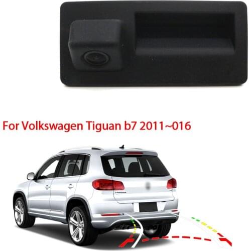 Car Trunk Handle Camera For Volkswagen Tiguan b7 2011 2012 2013 2014 2015 2016 CCD Full HD rear view camera high quality RCA