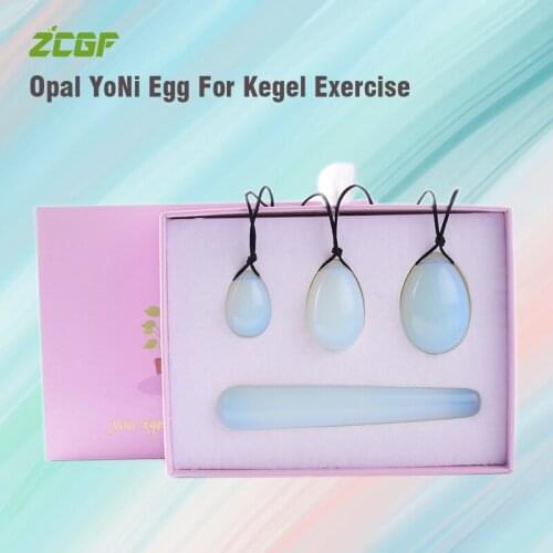 Opal YoNi Egg Kegel Women Pelvic Floor Muscle Exercise Kegel Egg Vaginal Muscle Tightening Ben Wa Ball Feminine Hygiene Products