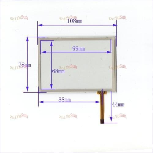 ZhiYuSun 10PCS/LOT 108*78mm 94C suitable 4.8inch 4lines resistance screen this is compatible blass suitable 108*78