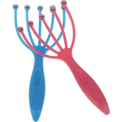 1PCS Plastic Scalp Massager Head Massager Five Finger Ball Relieve Pressure Itch Massager For Head Rake Head Skin
