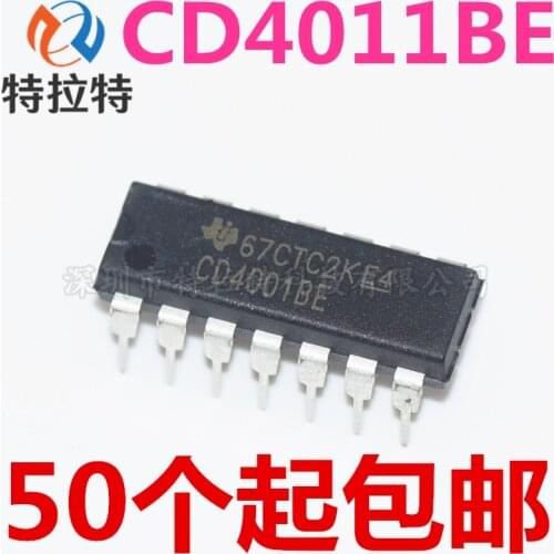 10PCS CD4011BE DIP14 CD4011 DIP 4011BE DIP-14 new and original IC