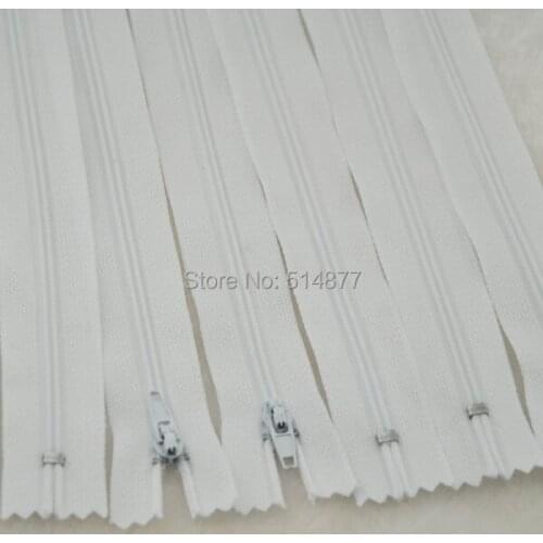 10 pcs White Color Nylon Coil Zippers Tailor Sewing Tools Craft 9 Inch Z013