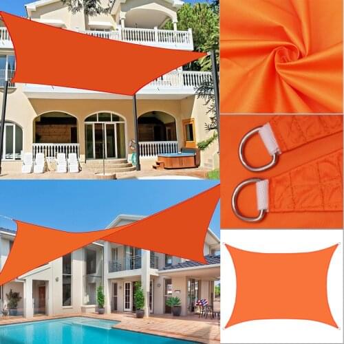 420D Outdoor Canopy Sun Shade Waterproof Outdoor Canopy Garden Terrace Waterproof Shade Sail Rectangle Patio Awning For Balcony