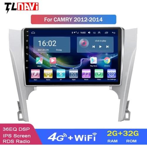 4G LTE 2G RAM For 1Toyota Camry 8 50 55 2012-2014 Android 10 Car Radio players Navigation GPS Head Unit Tuner